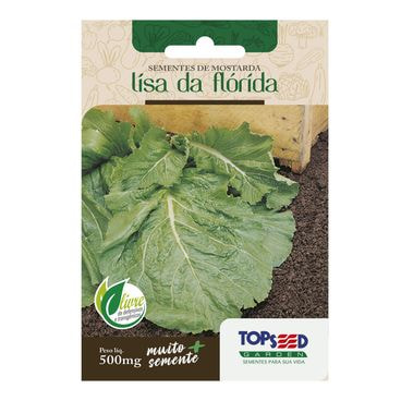 Semente Mostarda Lisa da Flórida Topseed Garden