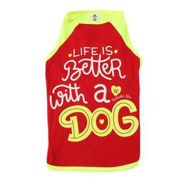 camiseta bichinho chic vermelha