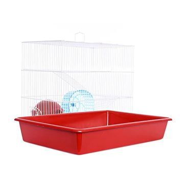 Gaiola-com-Escada-Hamster-Monaco-Vermelha-Lado