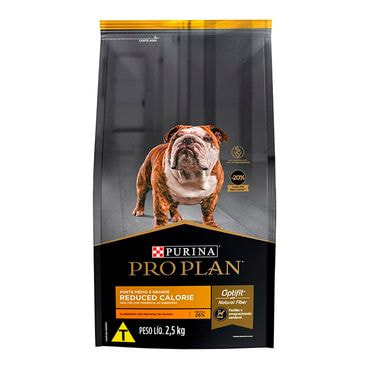 Ração Pro Plan Cães Adultos Calorias Reduzidas Raças Médias e Grandes Frango frente