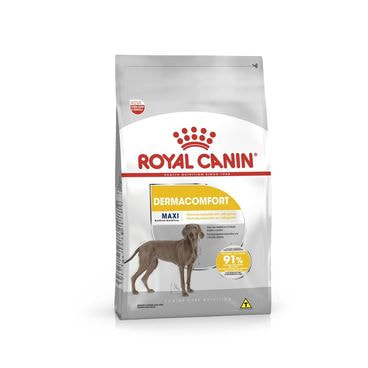 ração royal canin maxi dermacomfort cães adultos e idosos