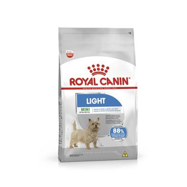 ração royal canin mini light cães adultos