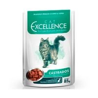 Ração Úmida Cat Excellence Adultos Castrado Carne