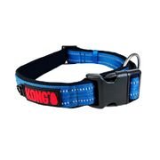 Coleira p/ Cachorro Kong Nylon Collar Azul M - 34 a 50cm