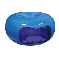 Cama Para Gato Formato De Donuts Rosquinha Azul Mecpet