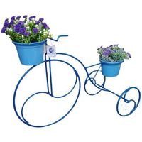 Suporte Para Vaso Bicicleta Azul 2 Vasos