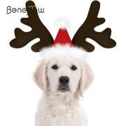 Chapéu de Rena de Natal Para Cachorros Fantasia Ajustável