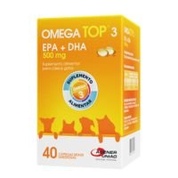 Suplemento para Cães e Gatos Omega Top 3 500 mg