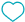 Icone de coração azul
